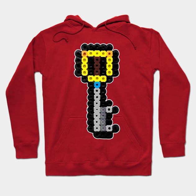 Kingdom Hearts Keyblade 8-Bit Pixel Art Hoodie by StebopDesigns